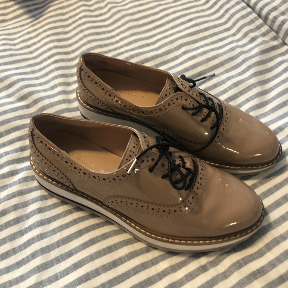 Zara platform Oxford shoes